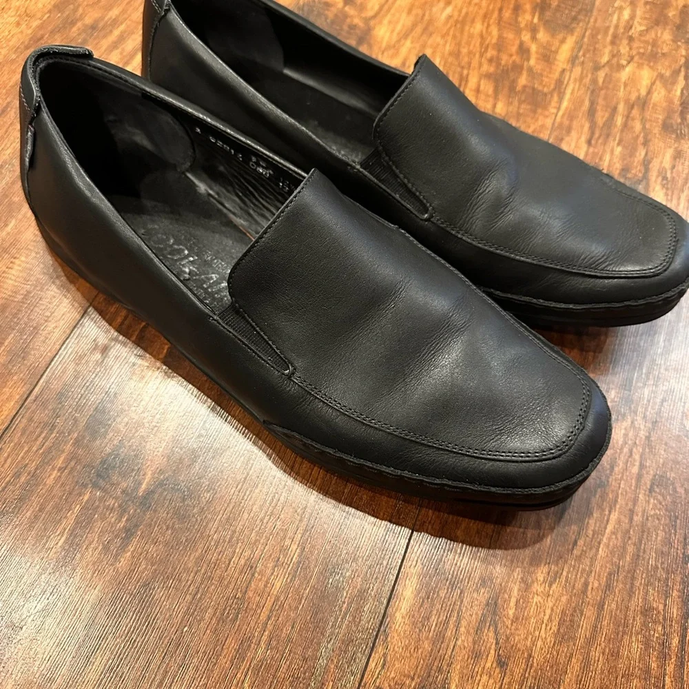 MEPHISTO Men's Edlef Black leather loafer Driving Shoe Breathable MSRP $339 13